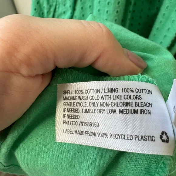 a new day Green Eyelet Dress - Picture 6 of 7